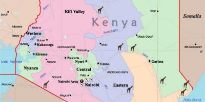 Lielu karti no Kenijas
