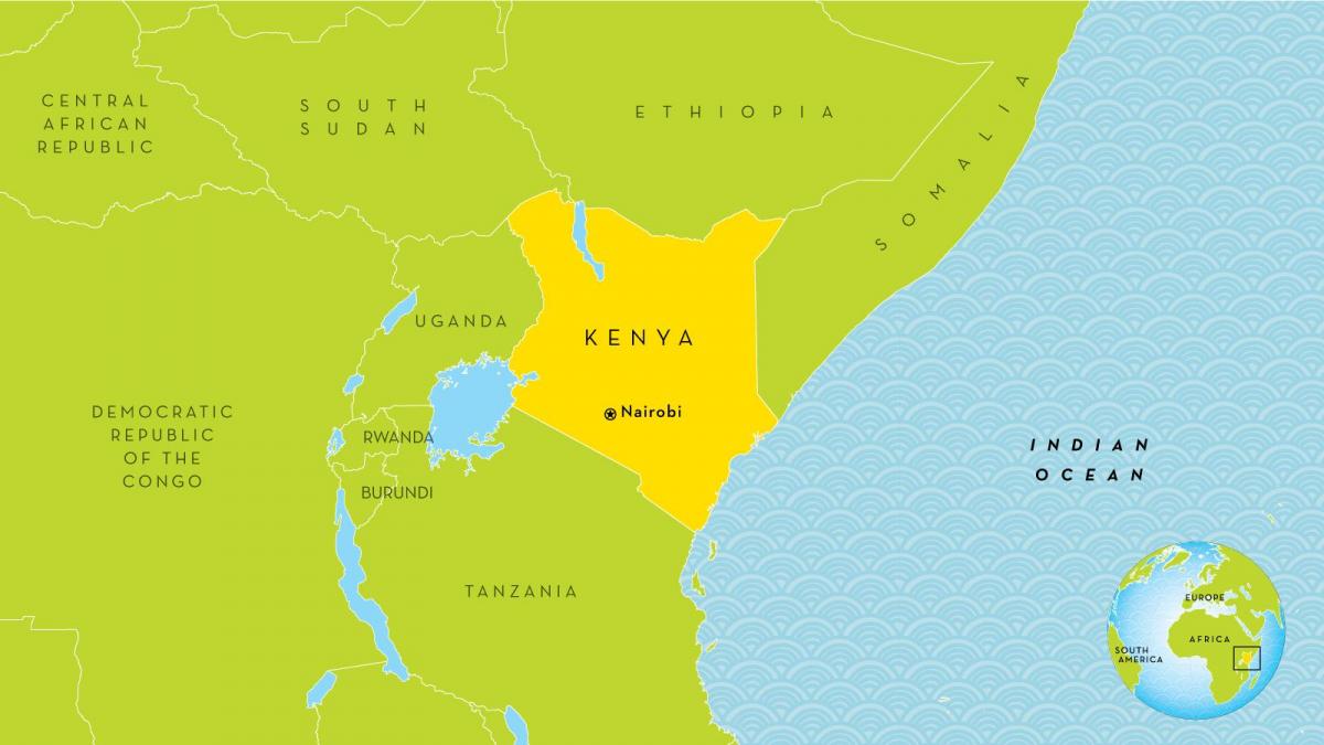 nairobi Kenya kartē