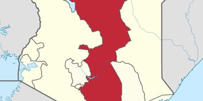 Karte austrumu provincē Kenijā