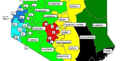 Karte kisumu Kenijā