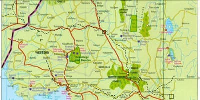 Rietumu provincē Kenija karte